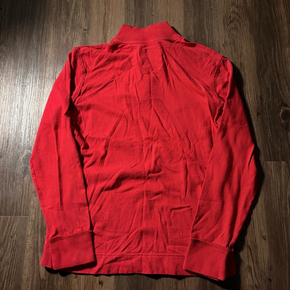 Aeropostale Mens Red Aero New York Est 1987 Long Sleeve Pullover Sweatshirt M - Picture 2 of 5
